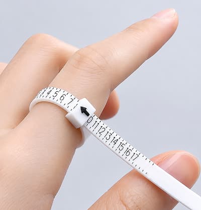 Ring size chart reference